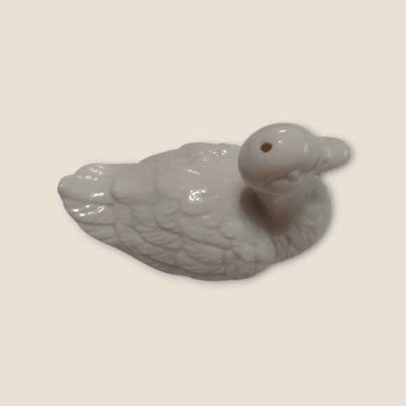 Vintage Shafford White Duck Salt & Pepper Shakers Ceramic 3" Collectible Kitchen - Picture 6 of 16